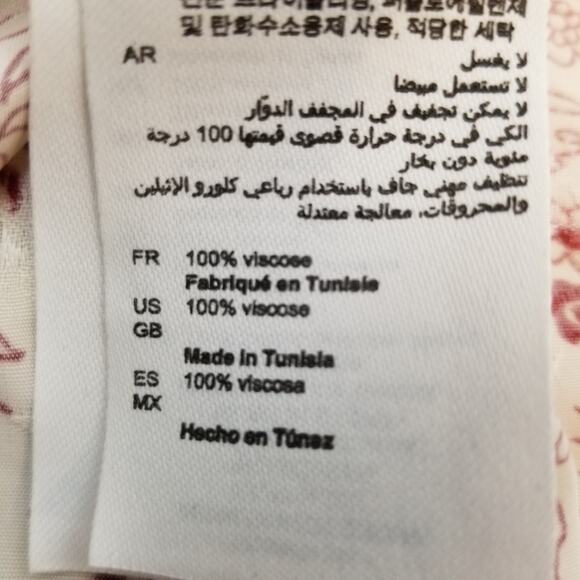 Sandro Paris Women's Trinidad Plein Soleil Faux Wrap Hi Lo Midi Dress Size 8 - Picture 12 of 14